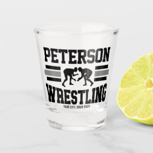 Verre A Shot Wrestler AJOUTER LE NOM École Athlète Équipe de lu