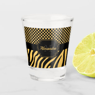 Verre A Shot Zèbre et points