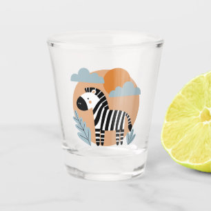 Verre A Shot Zèbre Fantaisiste Inspiré du Style Scandinave