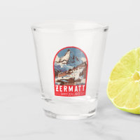 Zermatt Suisse Illustration Voyage Art Retro