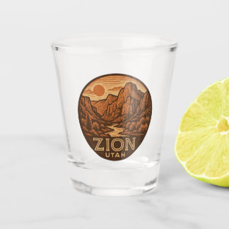 Verre A Shot Zion National Park Utah Shot Glass