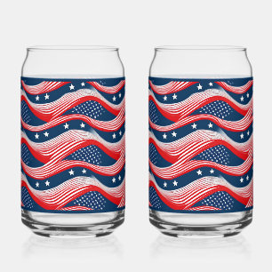 Verre à soda drapeau