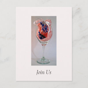 Verre à vin 3 carte postale