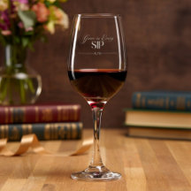 Verre à vin gravé avec une citation inspirante de