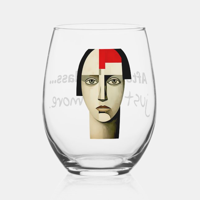 Verre à vin humoristique (Verso)