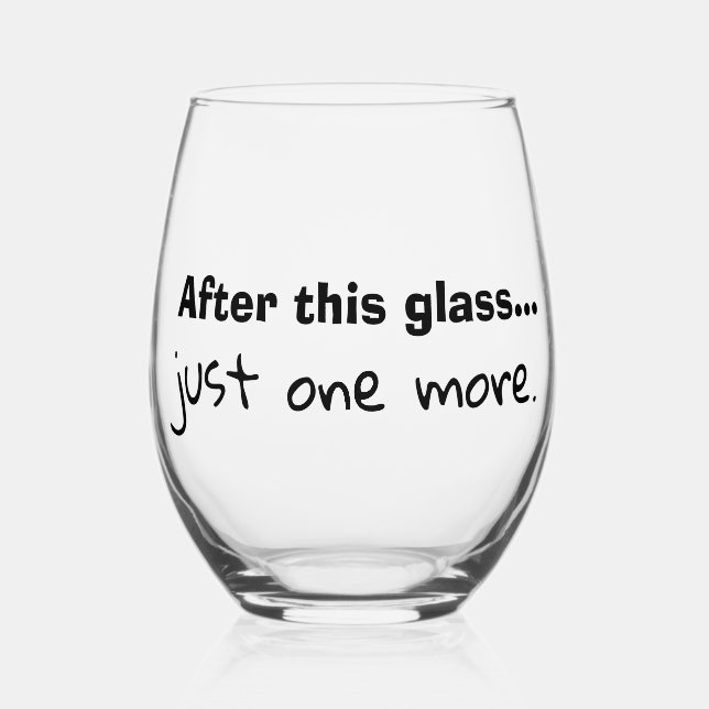 Verre à vin humoristique (Recto)