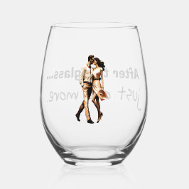 Verre à vin humoristique