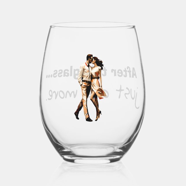 Verre à vin humoristique (Verso)