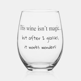 Verre à vin humoristique