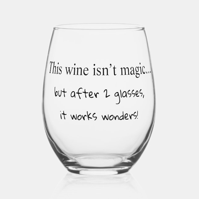 Verre à vin humoristique (Recto)