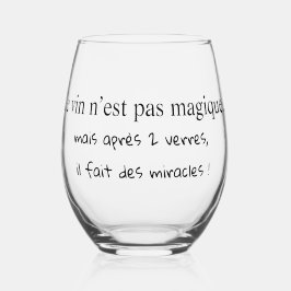 Verre à vin humoristique