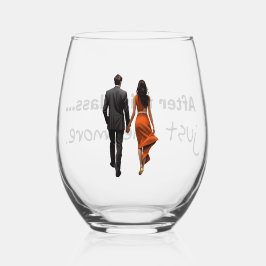 Verre à vin humoristique