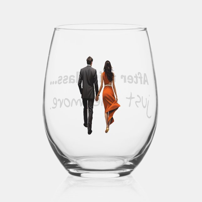 Verre à vin humoristique (Verso)