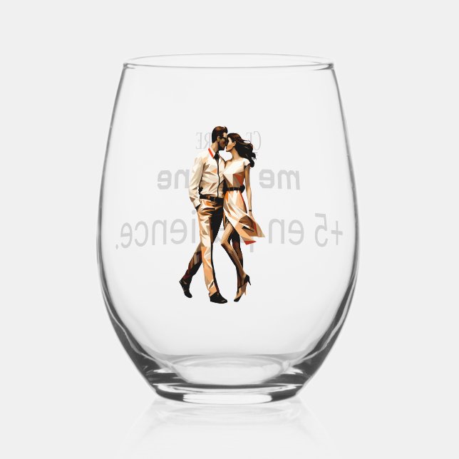 Verre à vin humoristique (Verso)