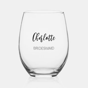 Verre à vin moderne sans pied pour demoiselle d'ho