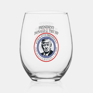 Verre À Vin Sans Pied 47e président Donald Trump - Inauguration Keepsaké
