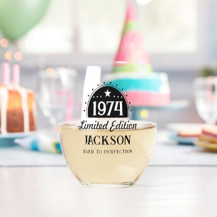 Verre À Vin Sans Pied 50th Birthday Limited Perfection 1974