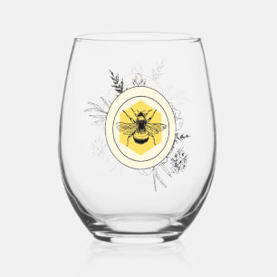 Verre À Vin Sans Pied Abeille