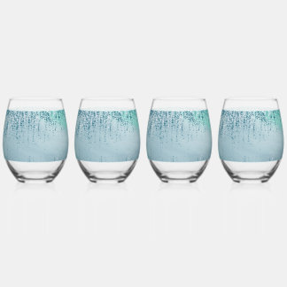 Verre À Vin Sans Pied Abstract Paint Splatter Tumbler Drinking Glass
