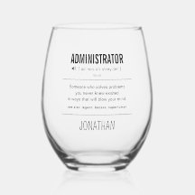 Administrateur personnalisé amusant