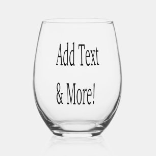 Verre À Vin Sans Pied Ajouter du texte et plus ! Customisez votre propre