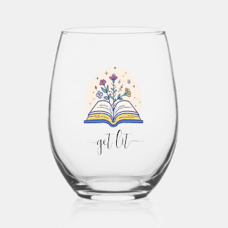 Verre À Vin Sans Pied Amoureux de livres lits amusants