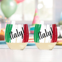 Artistic Brushstroke Italy Flag
