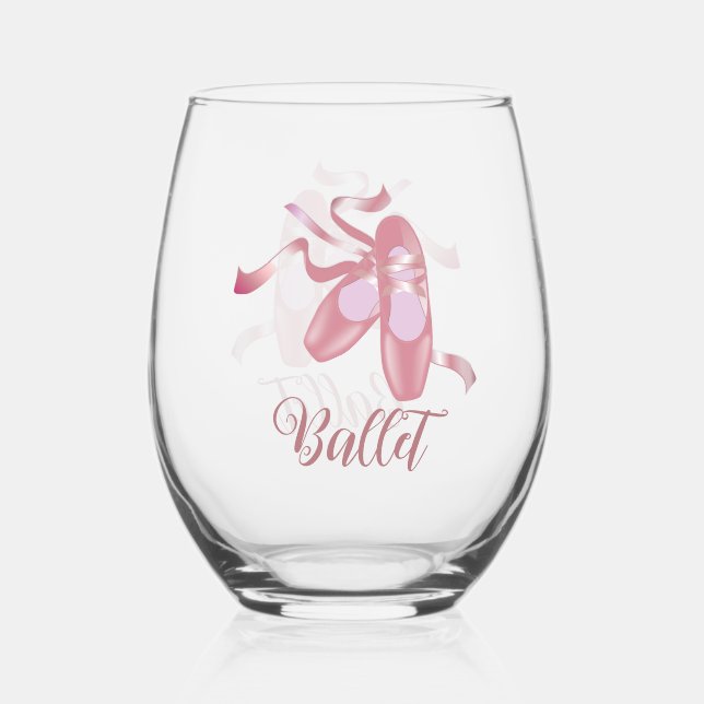 Verre À Vin Sans Pied Ballet Design Verre sans pierre (Recto)