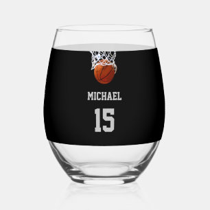 Verre À Vin Sans Pied Basketball Votre Nom