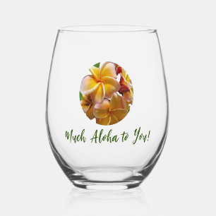 Verre À Vin Sans Pied Beaucoup d'Aloha pour vous Stemless Vin Glass