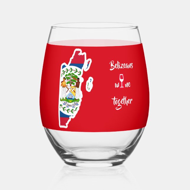Verre À Vin Sans Pied Belizeans Wine Together (Recto)
