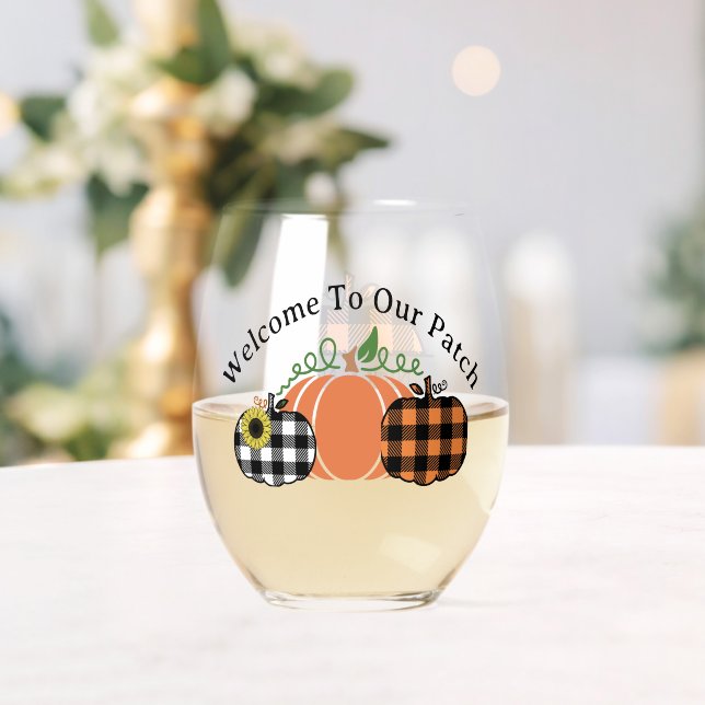 Verre À Vin Sans Pied Bienvenue Dans Notre Patch (Insitu (Mariage))