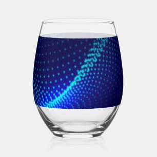 Verre À Vin Sans Pied bleu durable