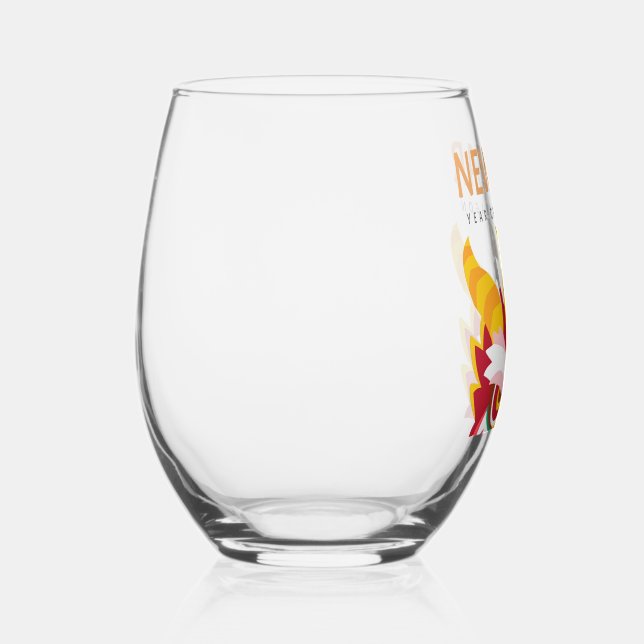 Verre À Vin Sans Pied Bonne année chinoise (Recto)