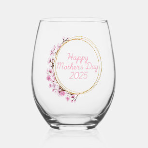 Verre À Vin Sans Pied Bonne fête des mères 2025