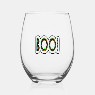 Verre À Vin Sans Pied BOO Halloween