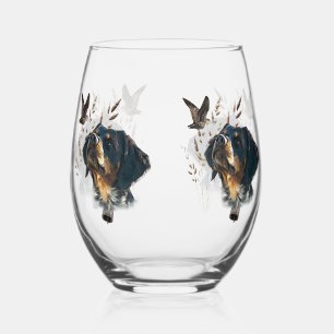 Verre À Vin Sans Pied Bretagne Espagnol et bécasse