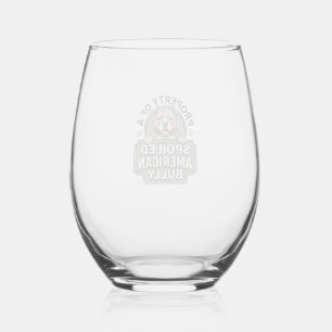 Verre À Vin Sans Pied Bully Américain gâté dessin de gravure vintage_1