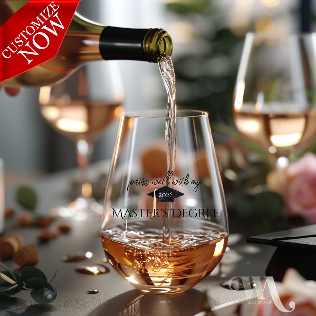 Verre À Vin Sans Pied Ça se marie bien avec mon Casquette (easy to customize)