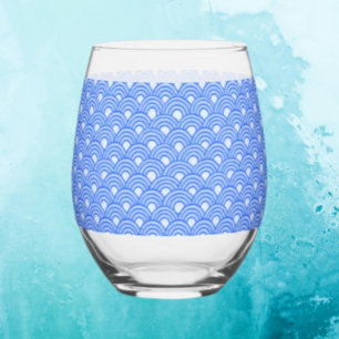 Verre à vin sans pied Cerulean Scales