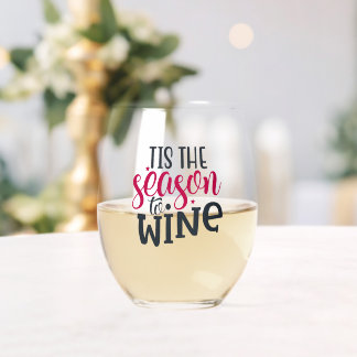 Verre À Vin Sans Pied 'C'est la saison du vin