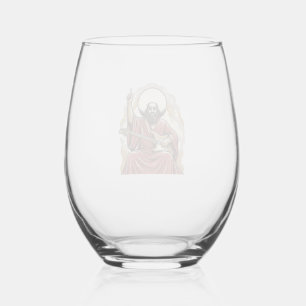 Verre À Vin Sans Pied Chemise d'art vectoriel de guitariste de gravure v
