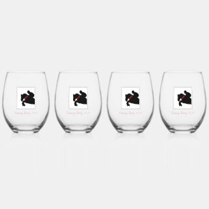 Verre À Vin Sans Pied Cheval de course Roses rouges Kentucky Derby Année
