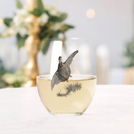 Verre À Vin Sans Pied Chukar Partridge Art