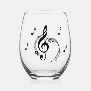 Verre À Vin Sans Pied Climactic G Clef Music