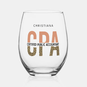 Verre À Vin Sans Pied Comptable public certifié CPA Leopard