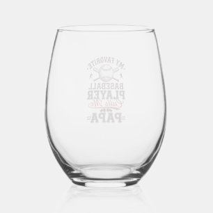 Verre À Vin Sans Pied Conception de vecteur de gravure vintage de papa d