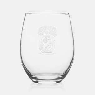 Verre À Vin Sans Pied Corne de Tonnerre de Licorne Énergie Style Rétro P