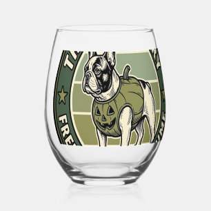 Verre À Vin Sans Pied Costume Halloween effrayant pour Bouledogue França