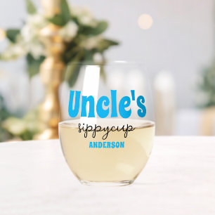 Verre À Vin Sans Pied Coupe Sippy de l'oncle personnalisé